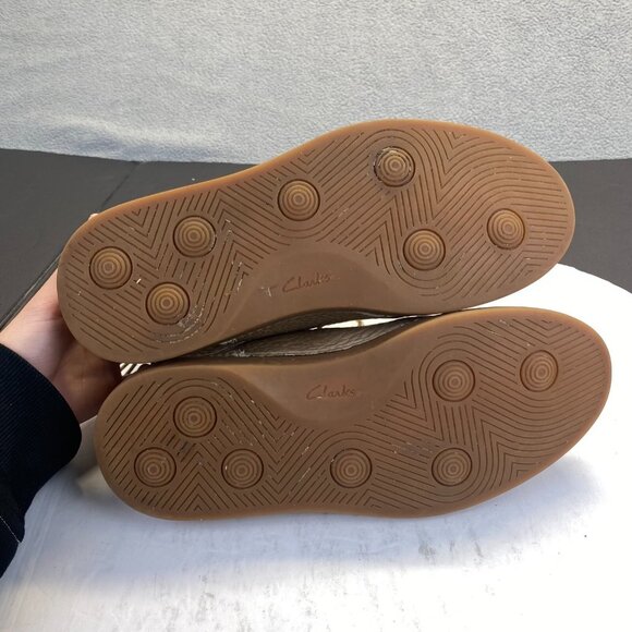 Clarks Hale Rise Boots Men's Size 8 M  Leather Tan Brown - Picture 5 of 16